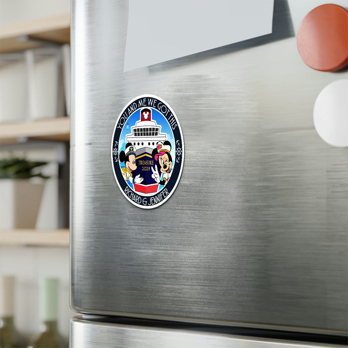 You And Me We Got This - Personalized Mouse Magnet
