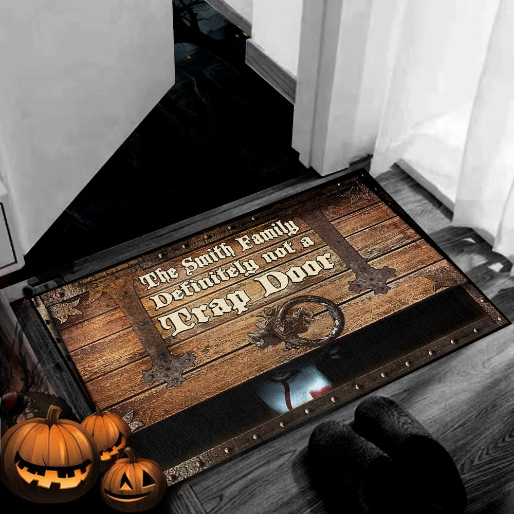 Not A Trap Door - Personalized Doormat