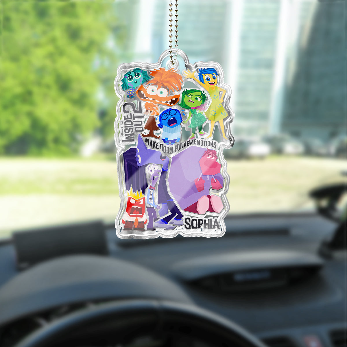 Make Room For New Emotions - Personalized Custom Shaped Car Ornament