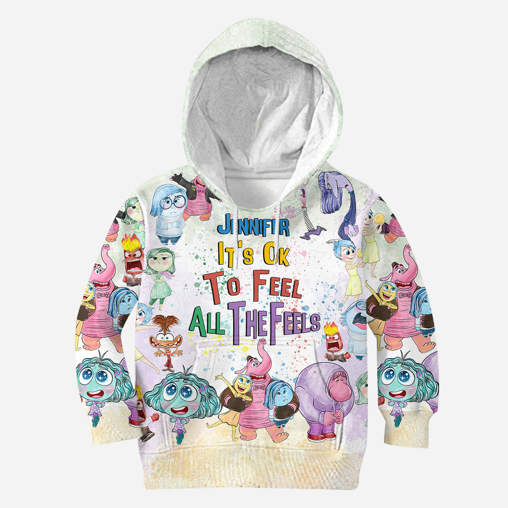 It's Ok To Feel All The Feels - Personalized All Over Shirt