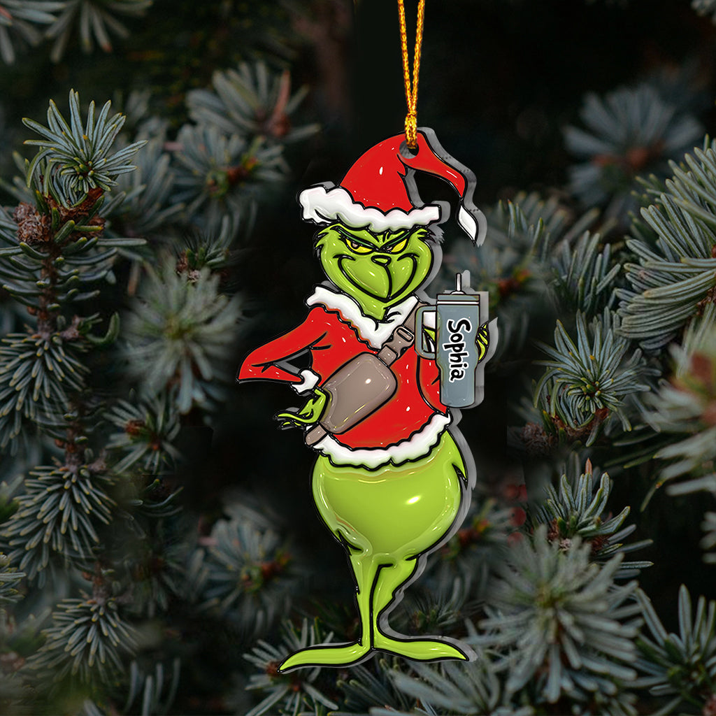 Merry Grinchmas - Personalized Stole Christmas Ornament