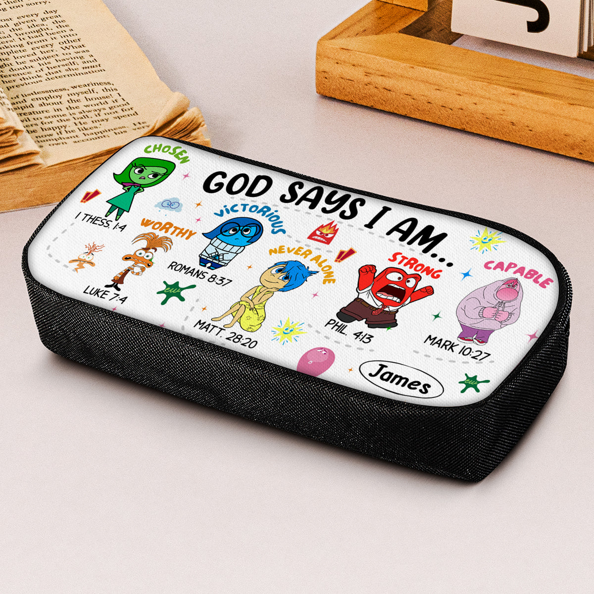 God Says I Am - Personalized Pencil Case