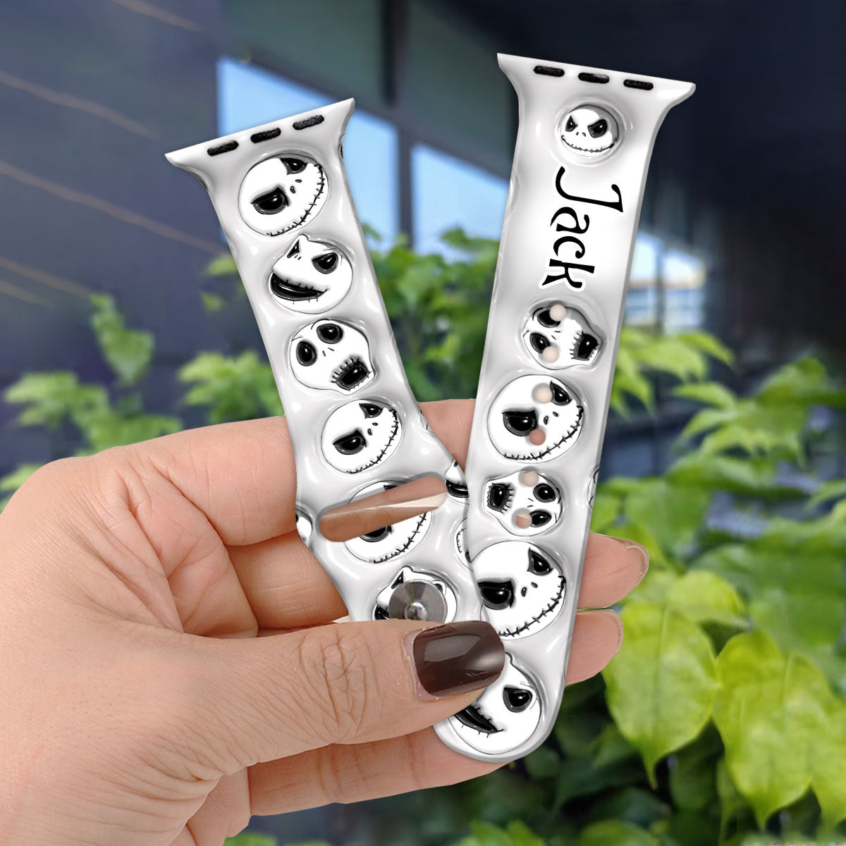 Jack Nightmare Before Coffee Time - Personalized Nightmare Apple Watch Band