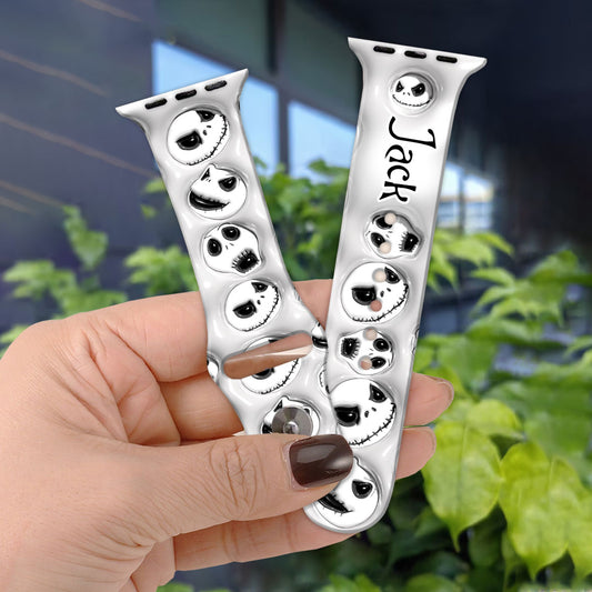 Jack Nightmare Before Coffee Time - Personalized Nightmare Apple Watch Band