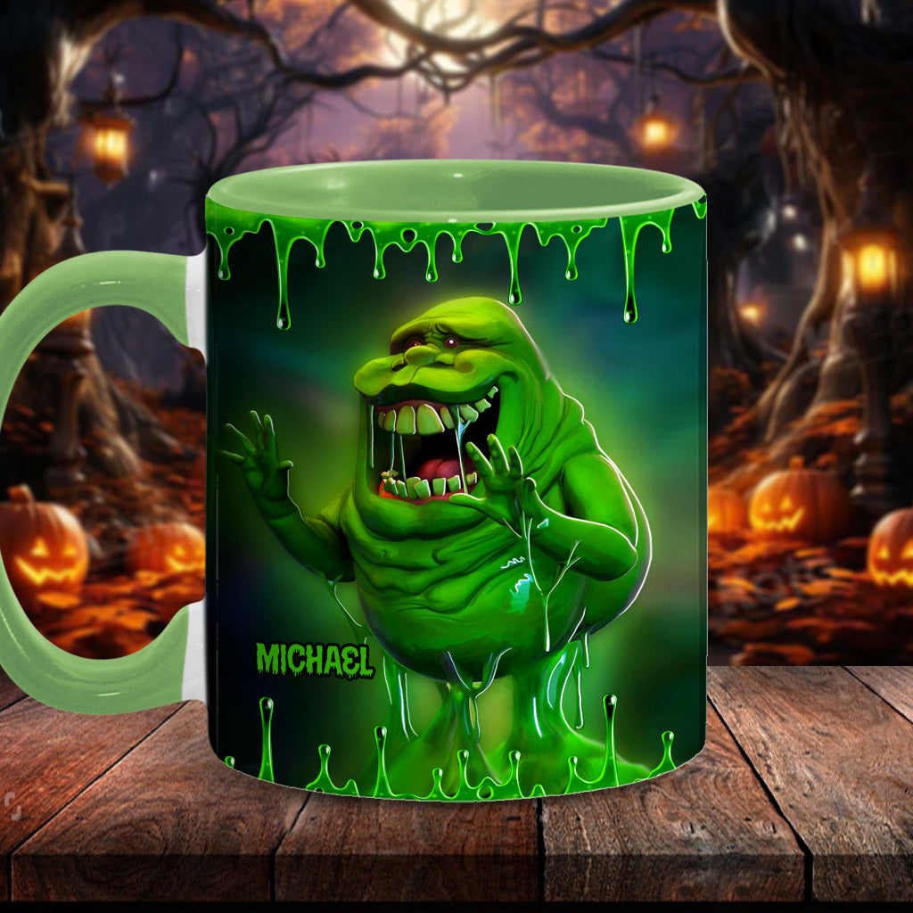 Green Ghost - Personalized Accent Mug