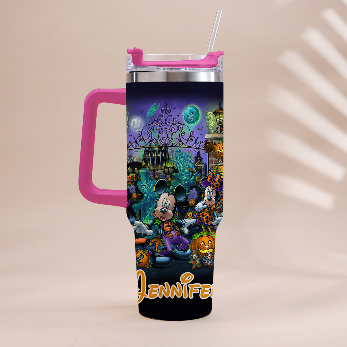 Welcome Foolish Mortals - Personalized Mouse Tumbler With Handle