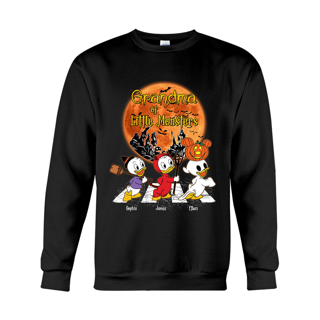 Grandma Of Little Monsters - Personalized Mouse T-shirt And Hoodie
