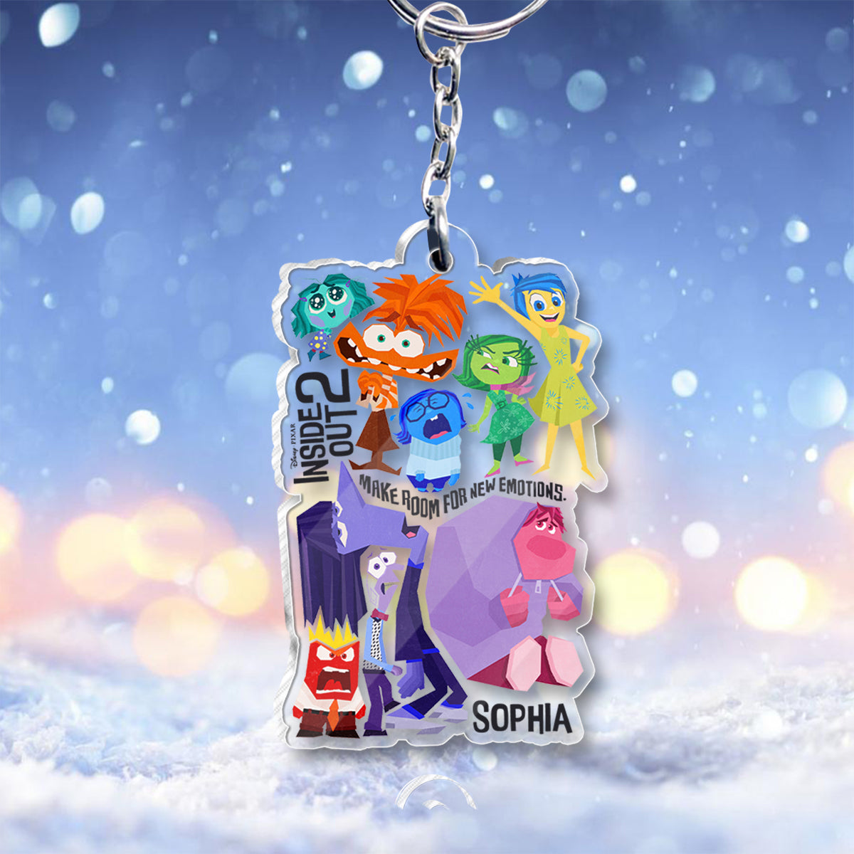 Make Room For New Emotions - Personalized Custom Shaped Keychain