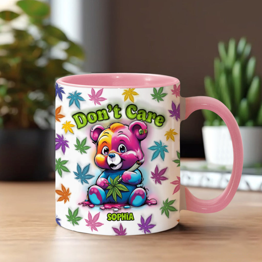 Don't Care - Personalized Weed Accent Mug