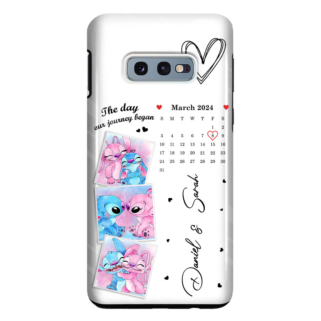 The Day Our Journey Began Ohana Calendar Custom - Personalized Ohana Clear Phone Case