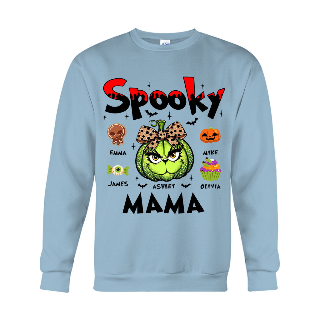Green Pumpkin Mama Any Title - Personalized Mother T-shirt And Hoodie