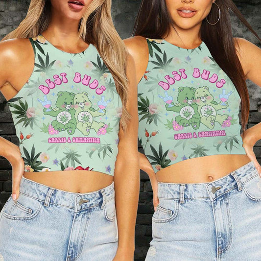 Best Buds Forever - Personalized Bestie Crop Tank Top