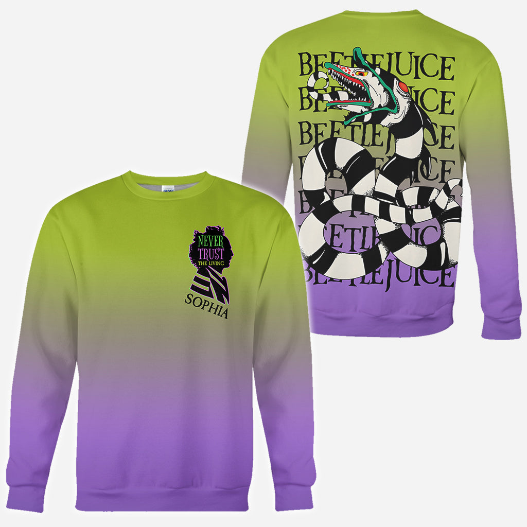 Never Trust The Living - Personalized All Over Shirt