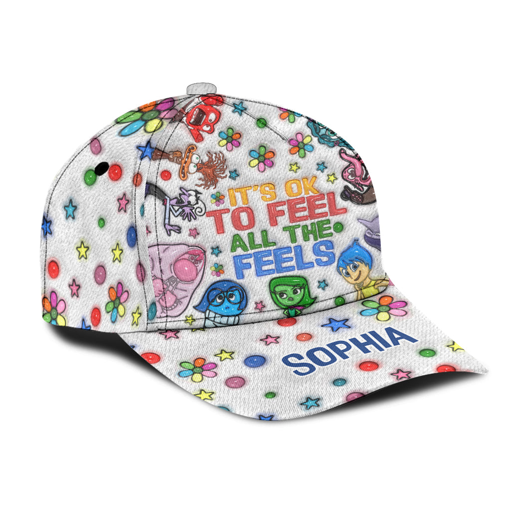 It's Ok To Feel All The Feels - Personalized Classic Cap