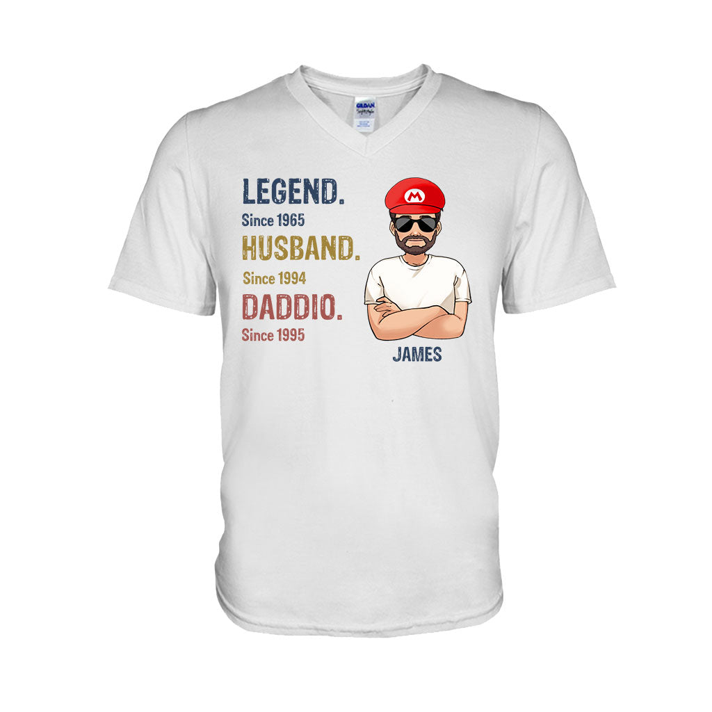 Legend Husband Daddio Poppio - Personalized Super Plumber T-shirt And Hoodie