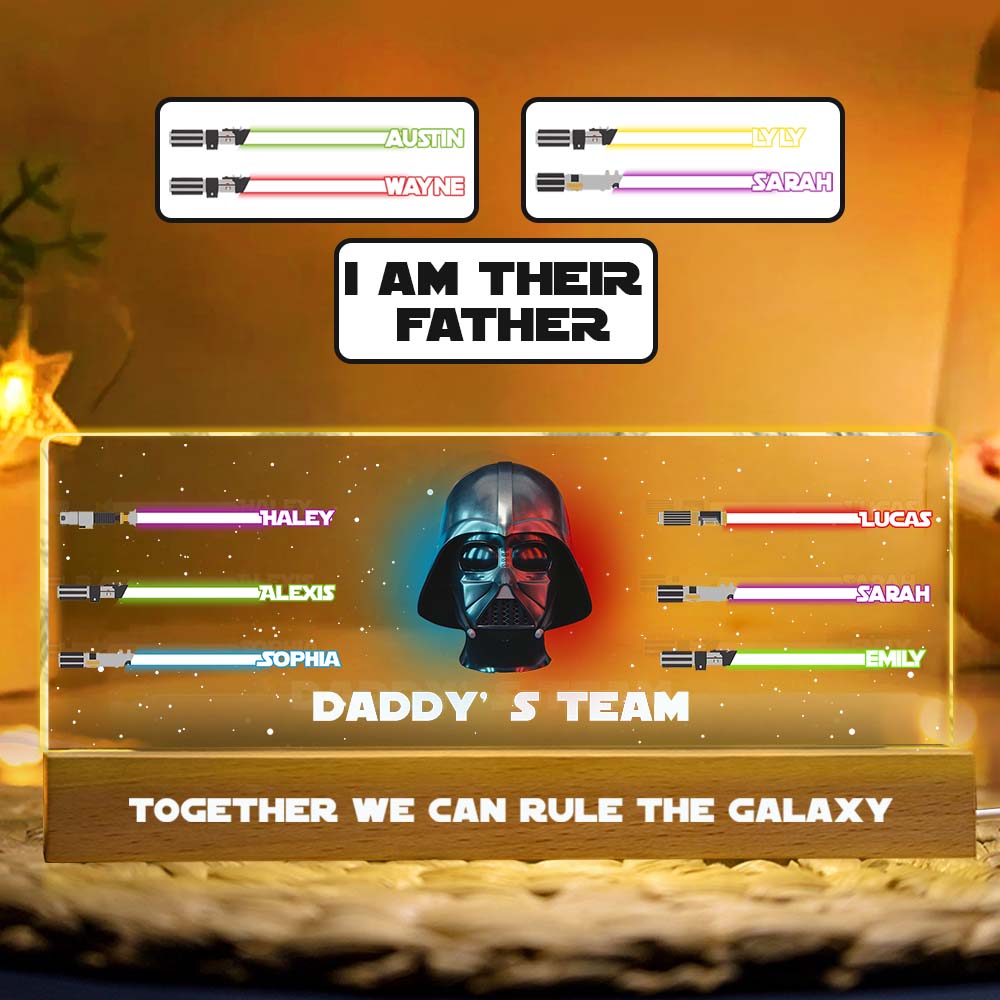 Together We Can Rule The Galaxy - Personalized The Force Custom LED Night Light