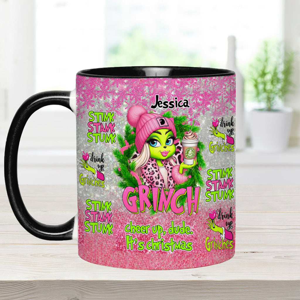 Merry Grinchmas - Personalized Stole Christmas Accent Mug