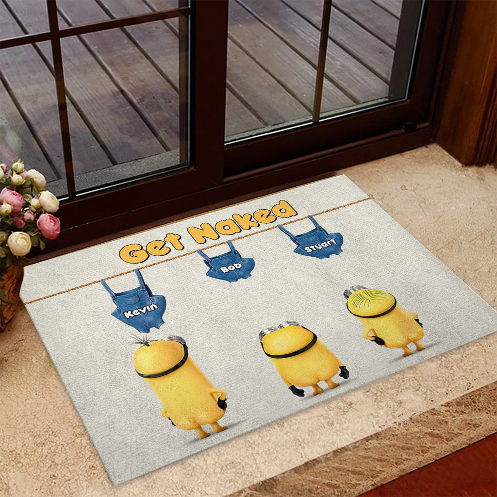 Get Naked - Personalized Doormat
