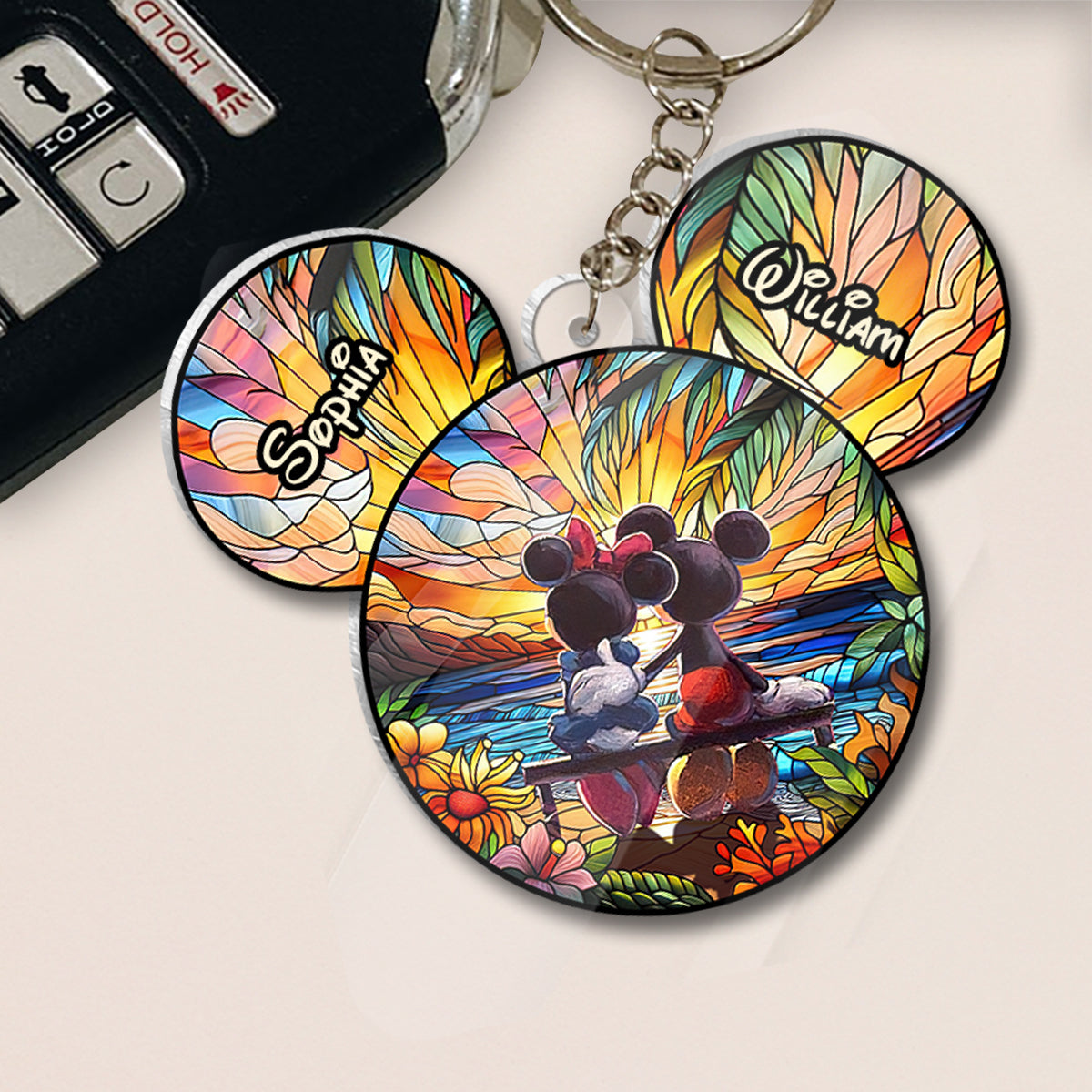 You And Me We Got This - Personalized Mouse Transparent Keychain