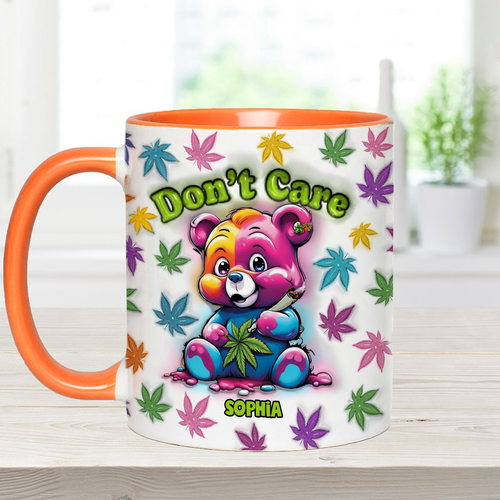Don't Care - Personalized Weed Accent Mug