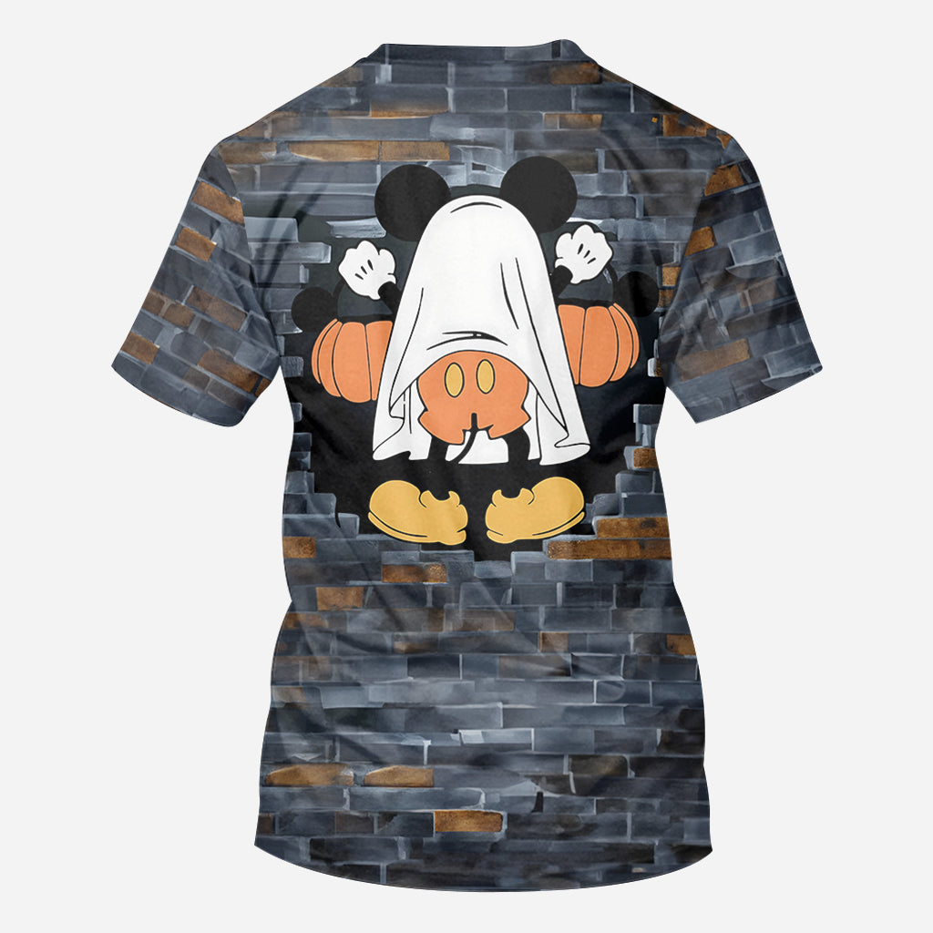 Funny Ghost Mouse - Personalized Mouse All Over Shirt