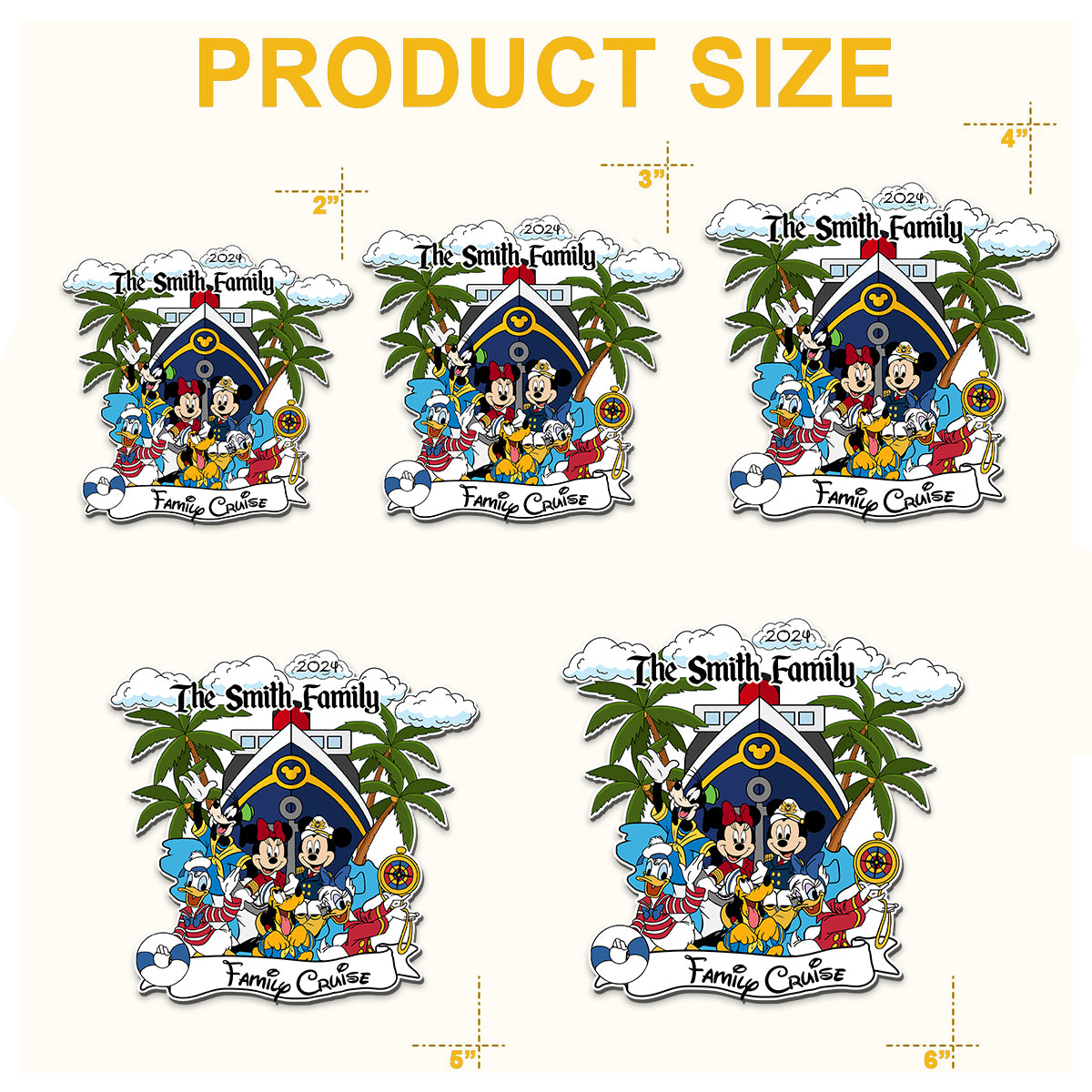 Family Cruise - Personalized Cruising Magnet