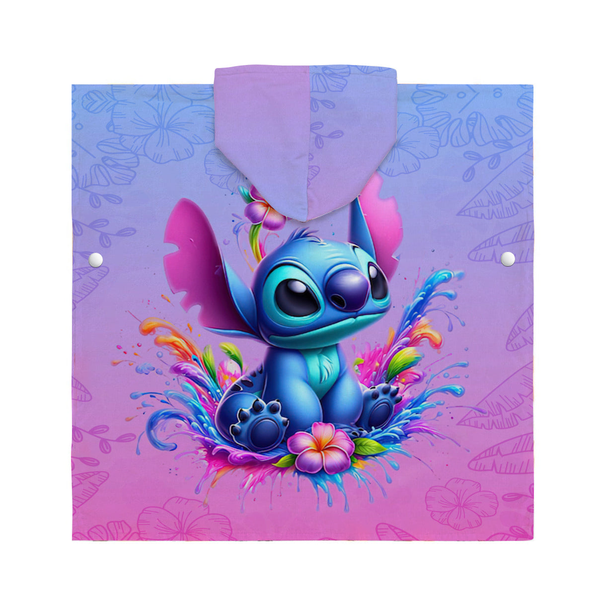 Blue Ohana - Personalized Ohana Kid Hooded Towel Poncho