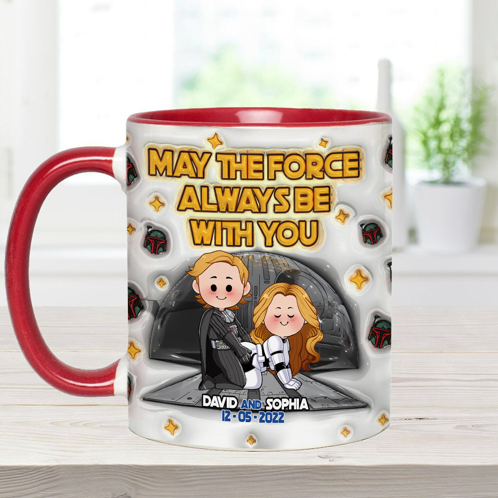May The Force Be With You - Personalized The Force Accent Mug