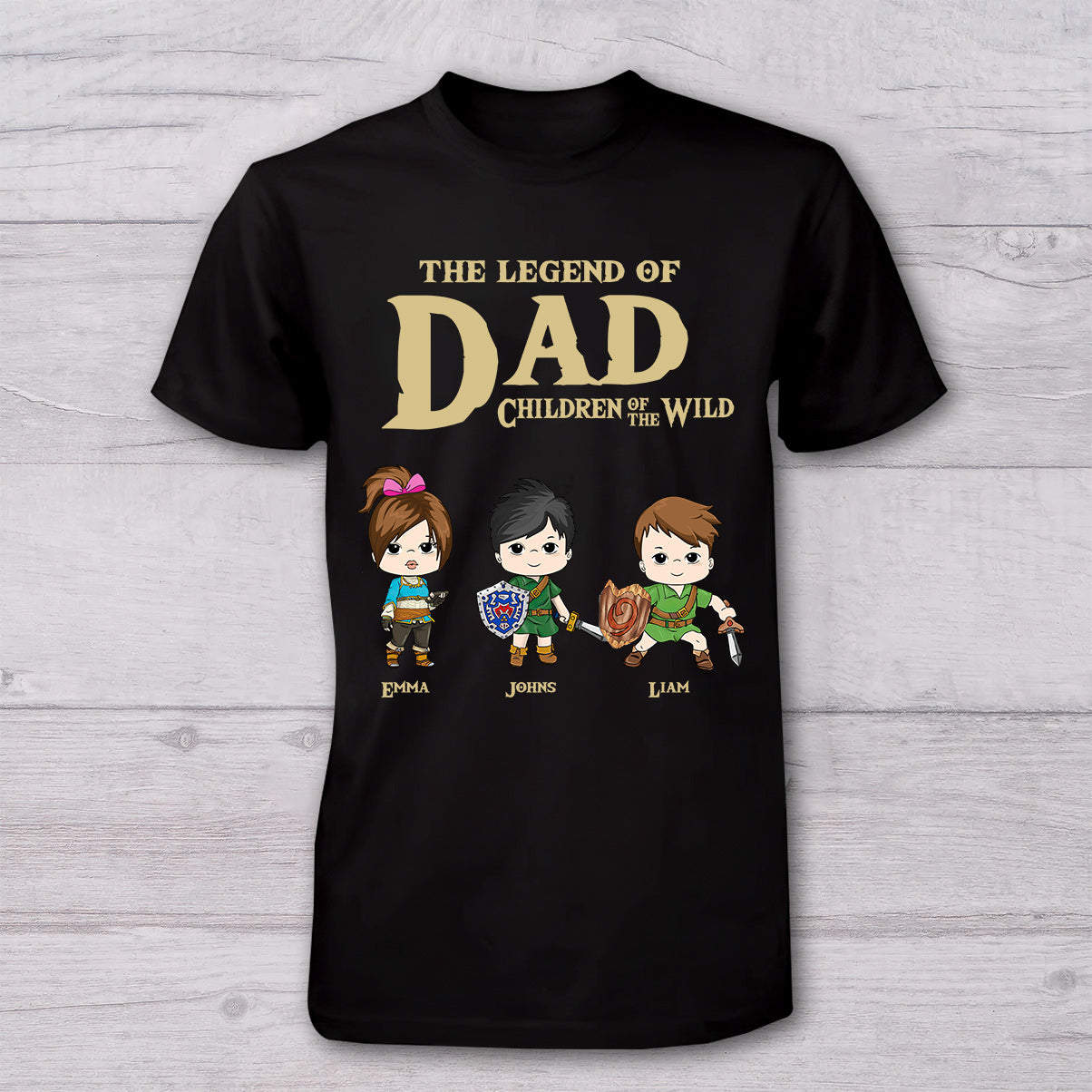 Dad The Legend Of Dad Any Title - Personalized The Adventurer T-shirt And Baby Onesie
