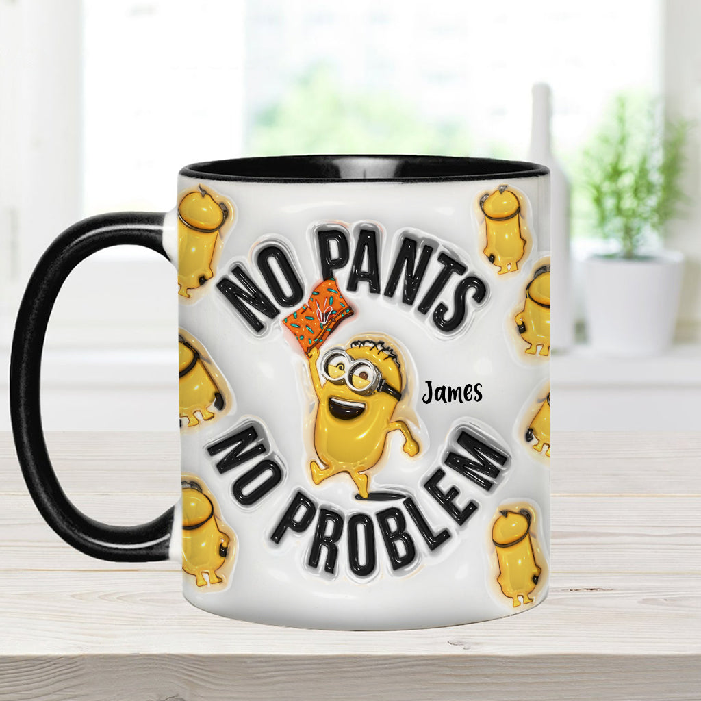 No Pants No Problem - Personalized Accent Mug