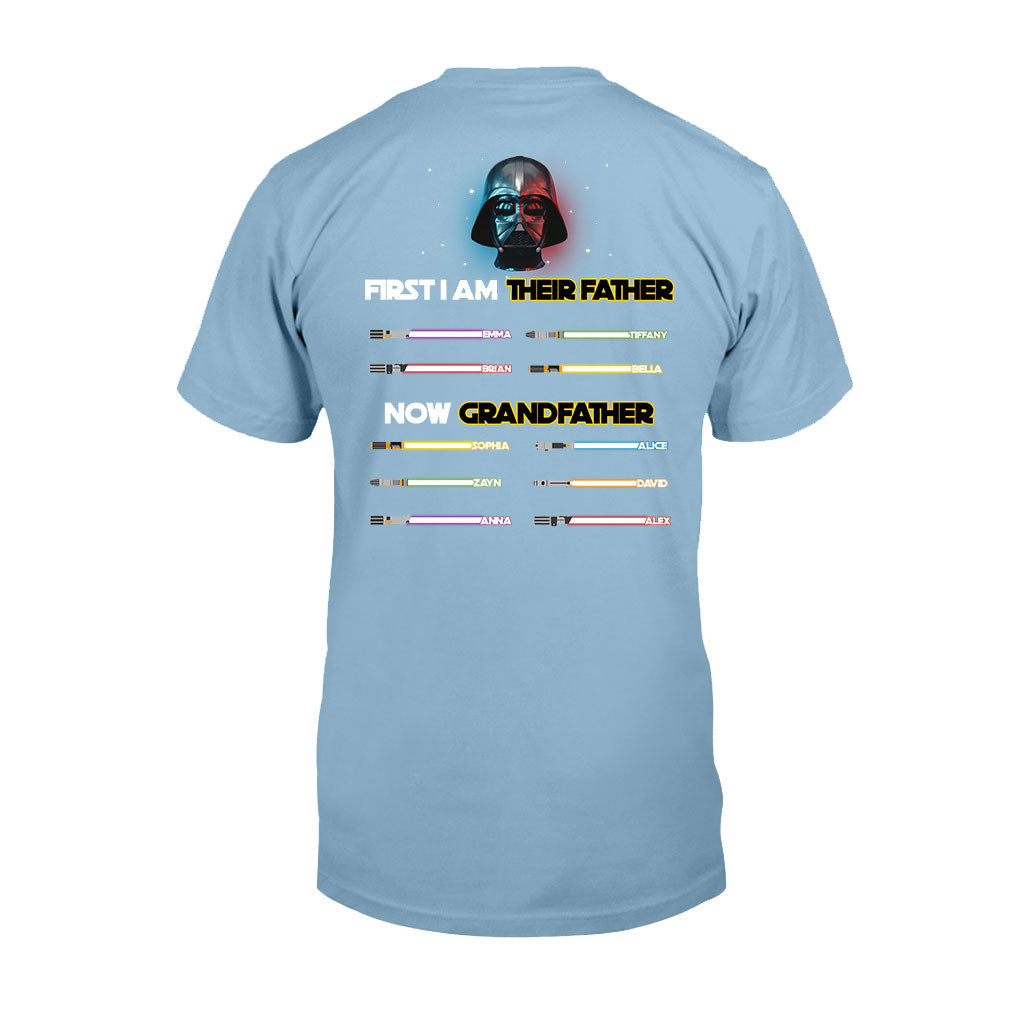 I Am Their Father Now Grandfather - Personalized The Force T-shirt And Hoodie