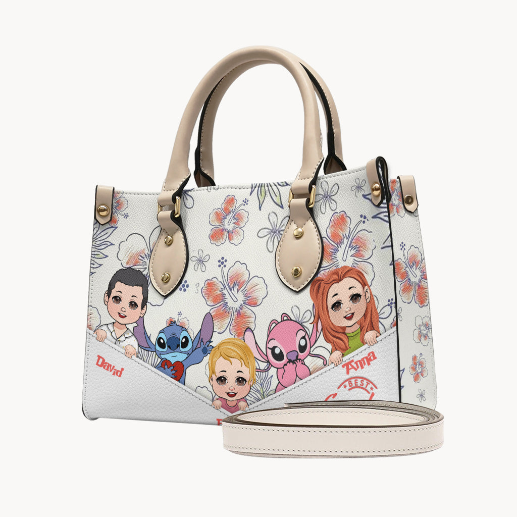Best Grandma/ Nana/ Mimi... Ever - Personalized Ohana Leather Handbag