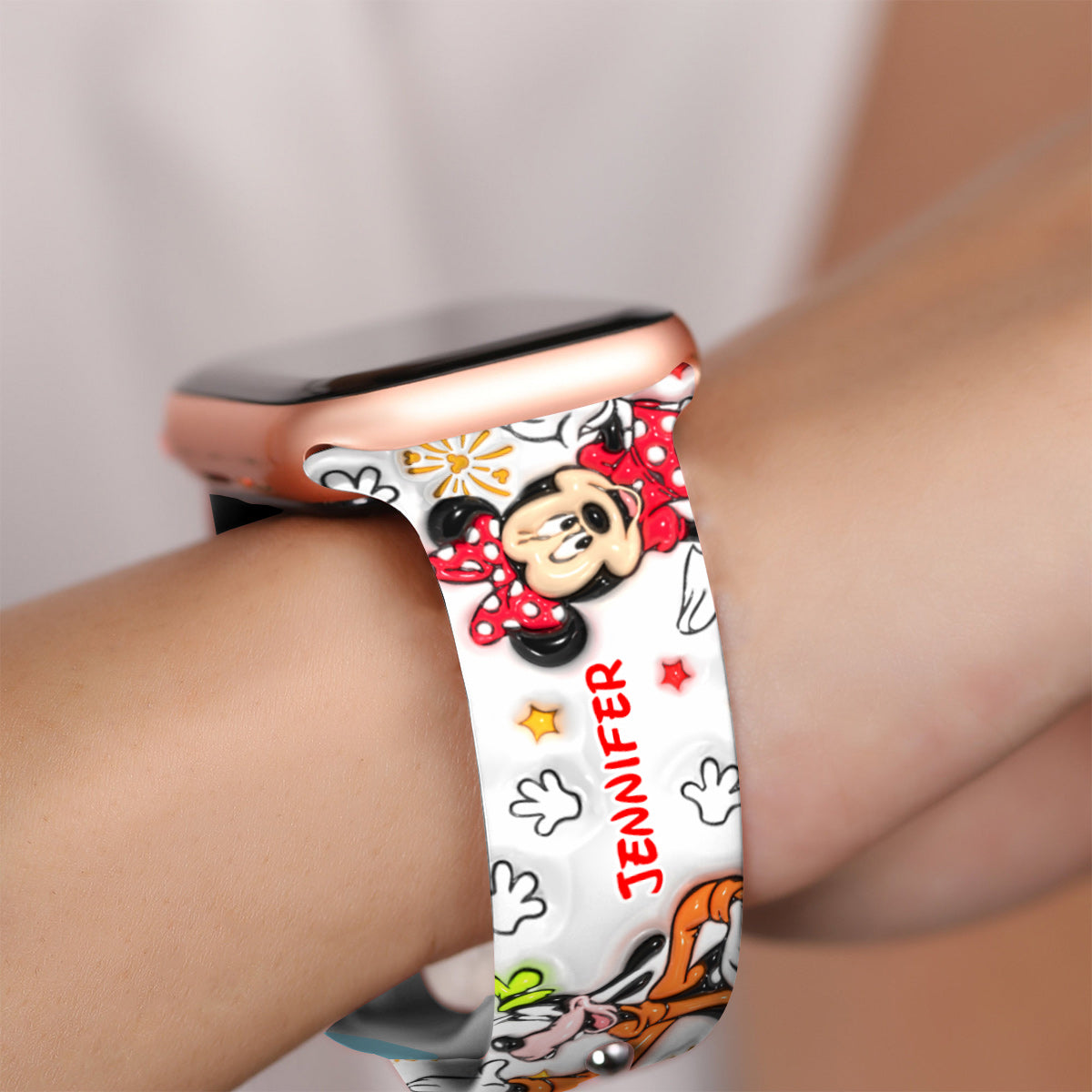 Puffy Mouse Ears - Personalized Mouse Apple Watch Band