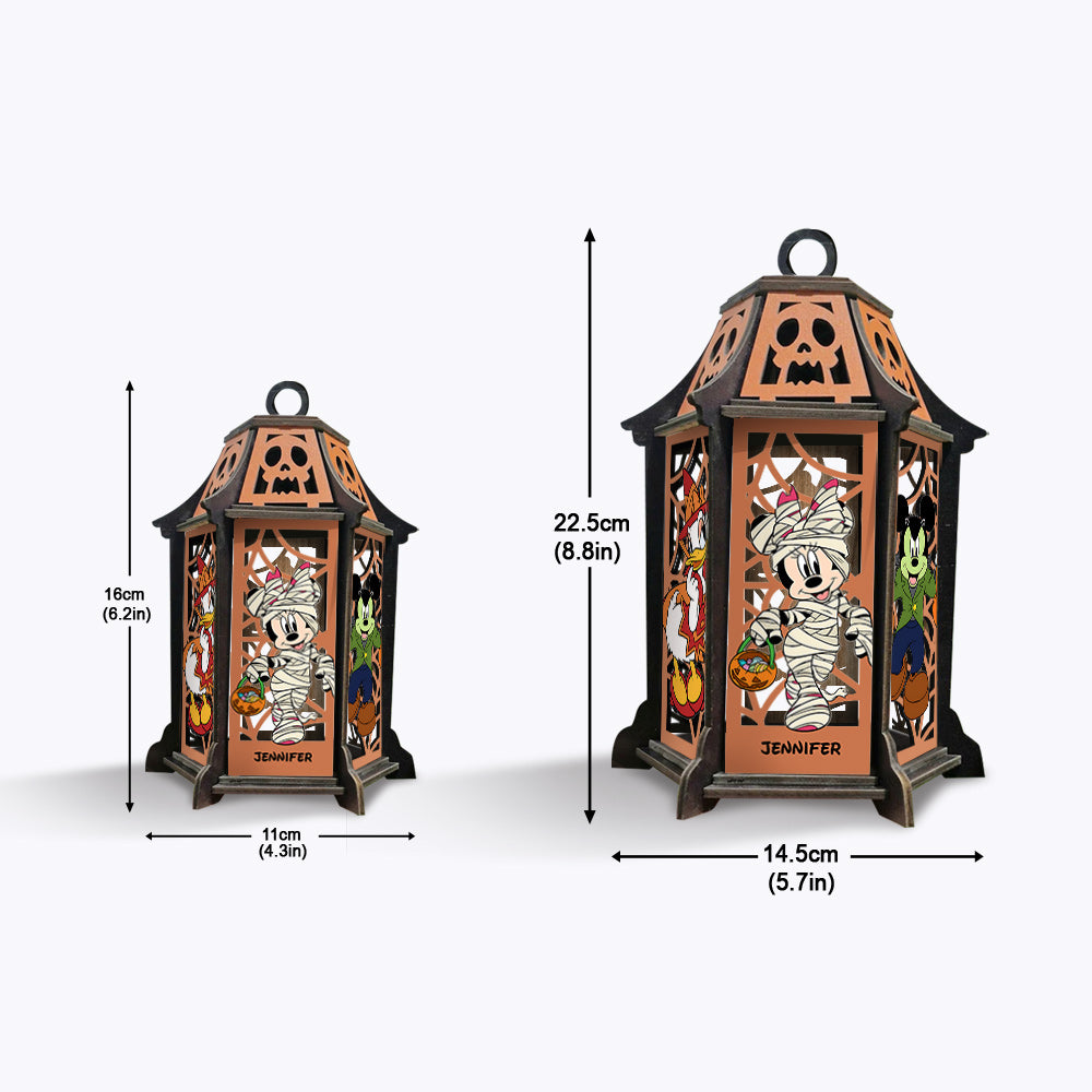 Happy Halloween - Personalized Mouse Laser Cut Lantern