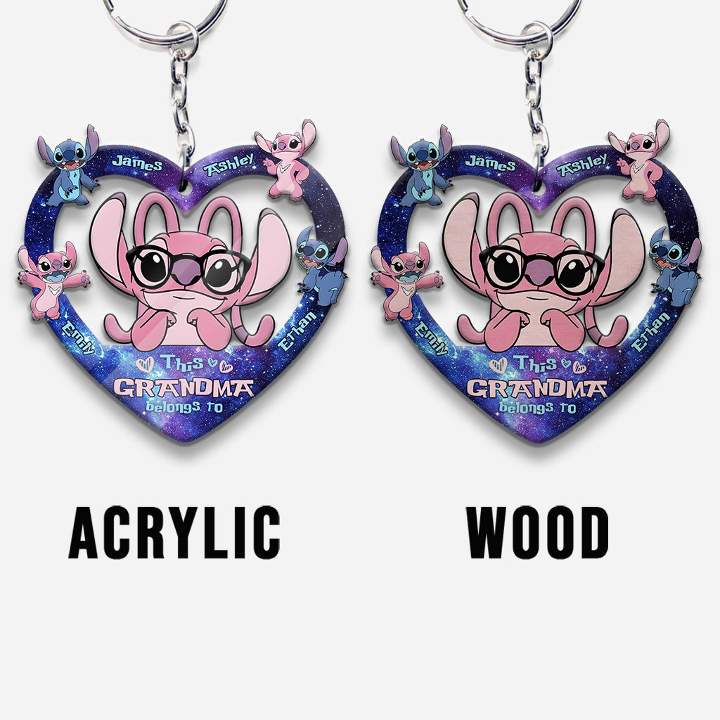 This Grandma Belongs To Custom Any Title - Personalized Ohana Keychain