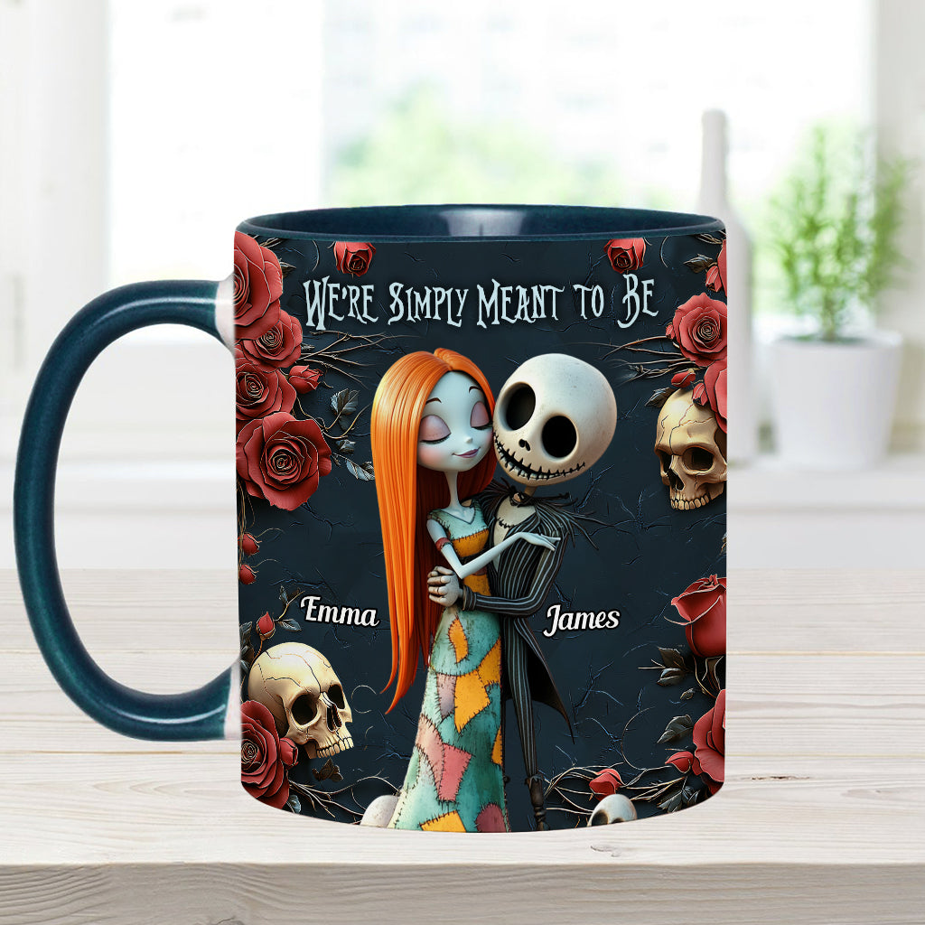 We're Simply Meant To Be - Personalized Nightmare Accent Mug