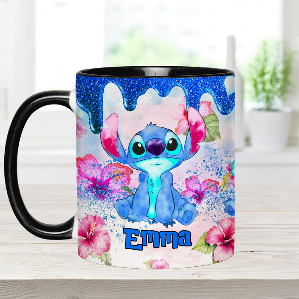Ohana Tropical Vibe - Personalized Ohana Accent Mug