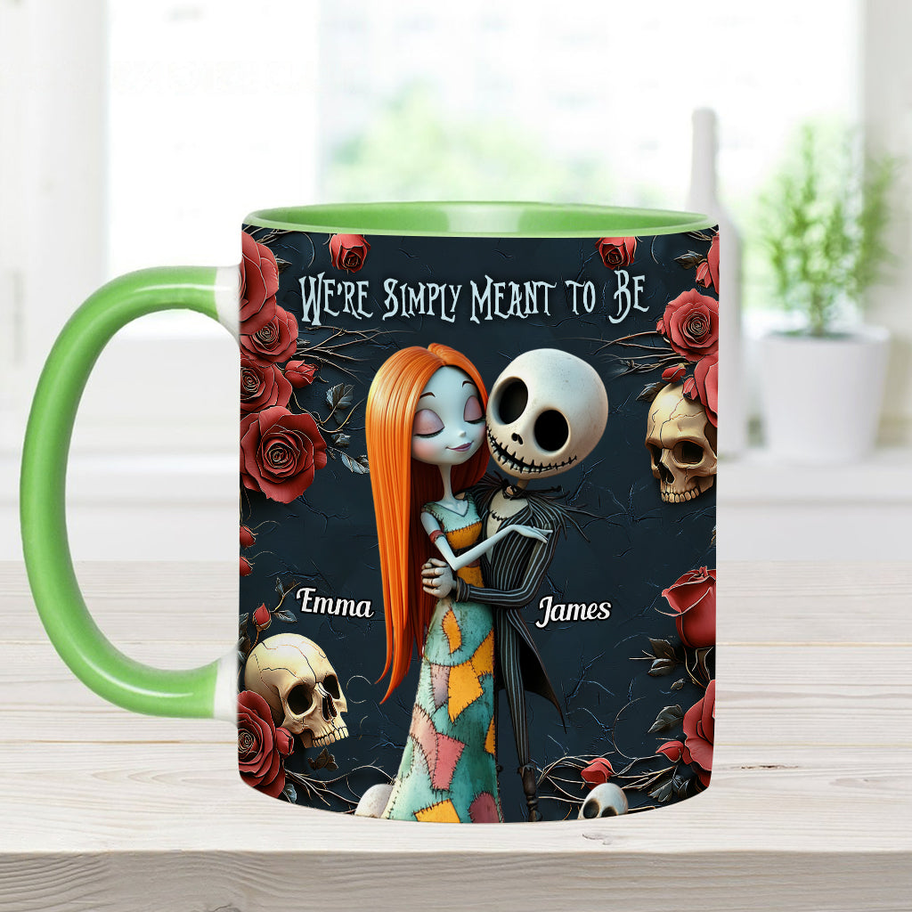 We're Simply Meant To Be - Personalized Nightmare Accent Mug