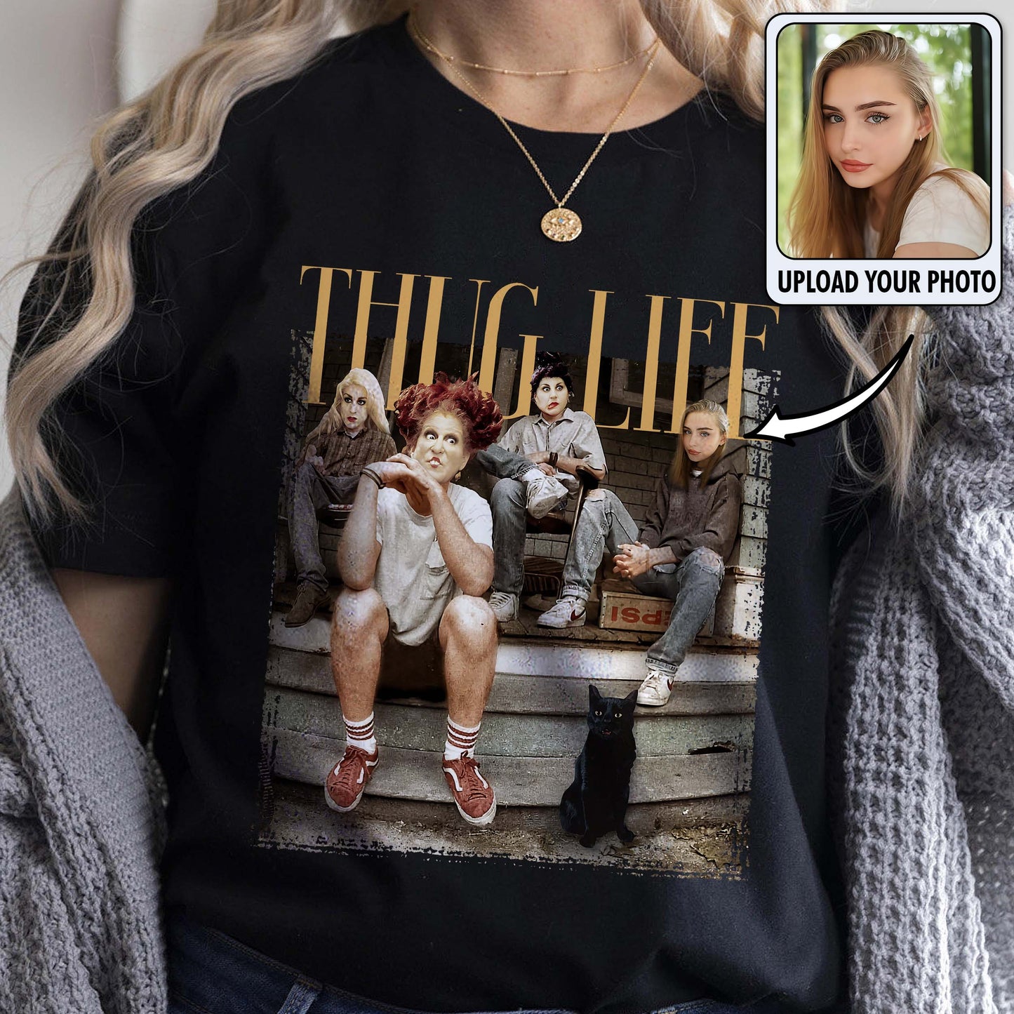 Thug Life Bad Witches - Personalized Three Witches T-shirt And Hoodie