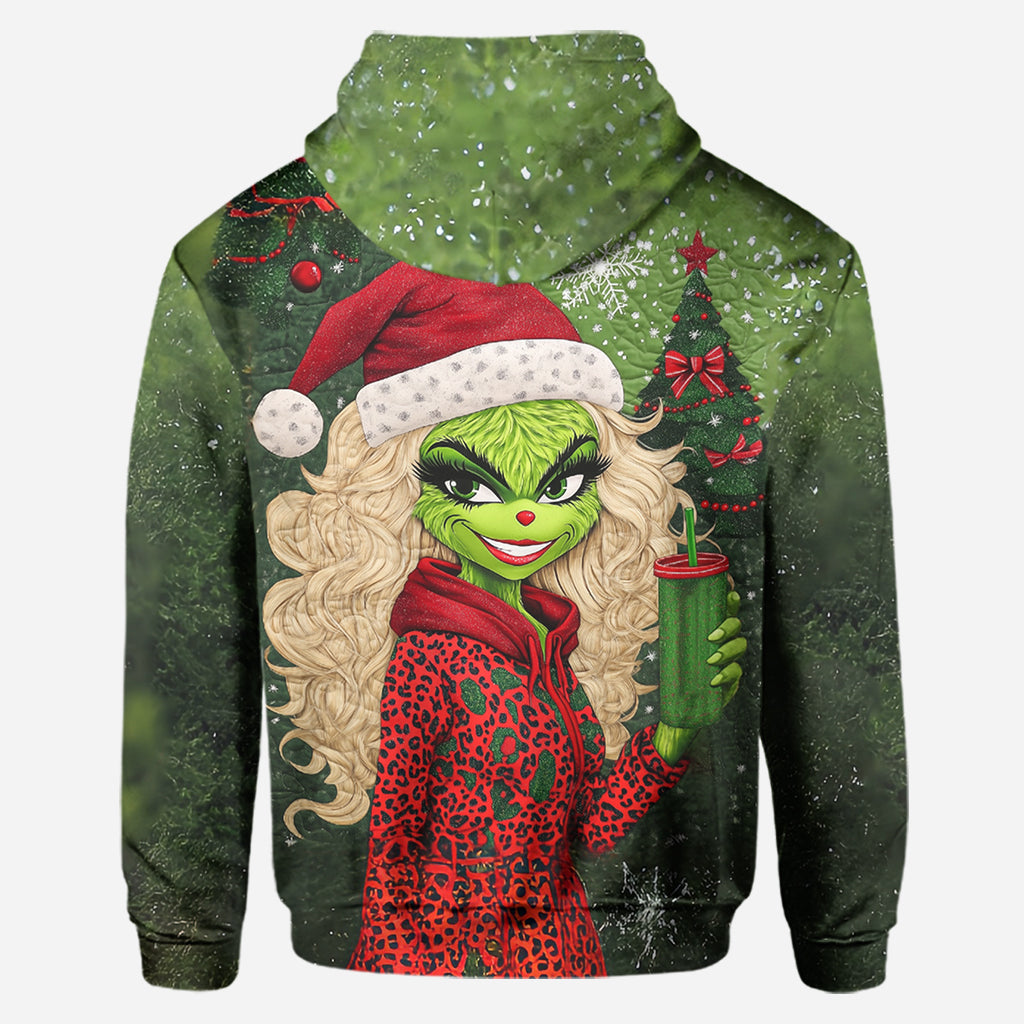 Beautiful Green Lady - Personalized Stole Christmas Hoodie and Leggings