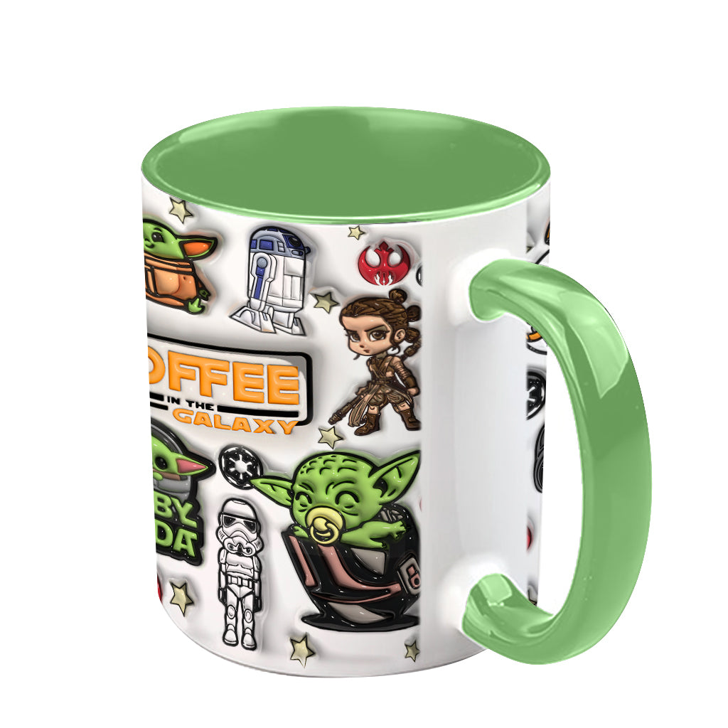 Best Coffee In The Galaxy - Personalized The Force Accent Mug