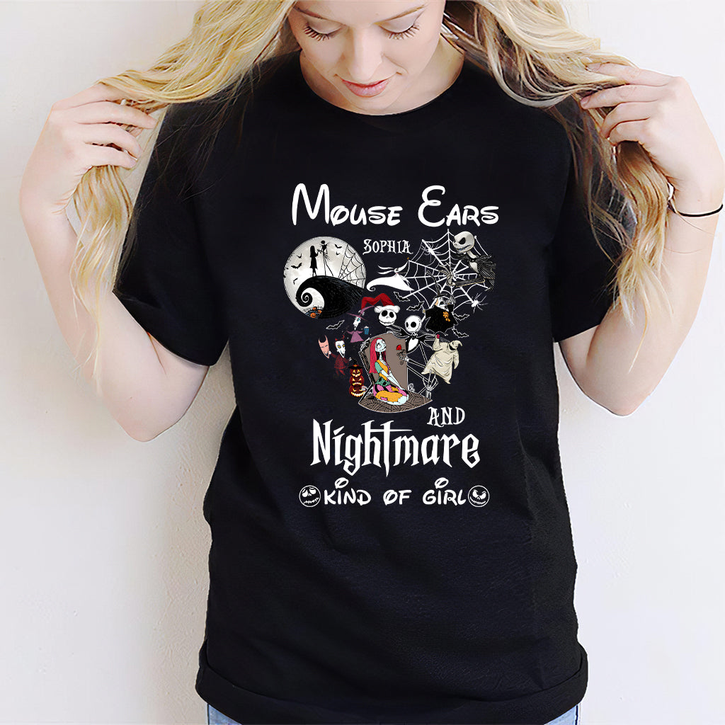 Mouse Ears And Nightmare Kind Of Girl - Personalized Nightmare T-shirt And Hoodie