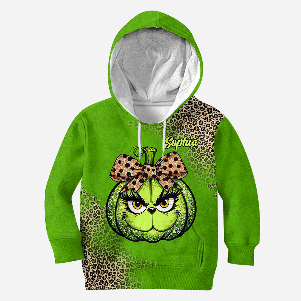 Green Pumpkin - Personalized Stole Christmas Hoodie and Leggings