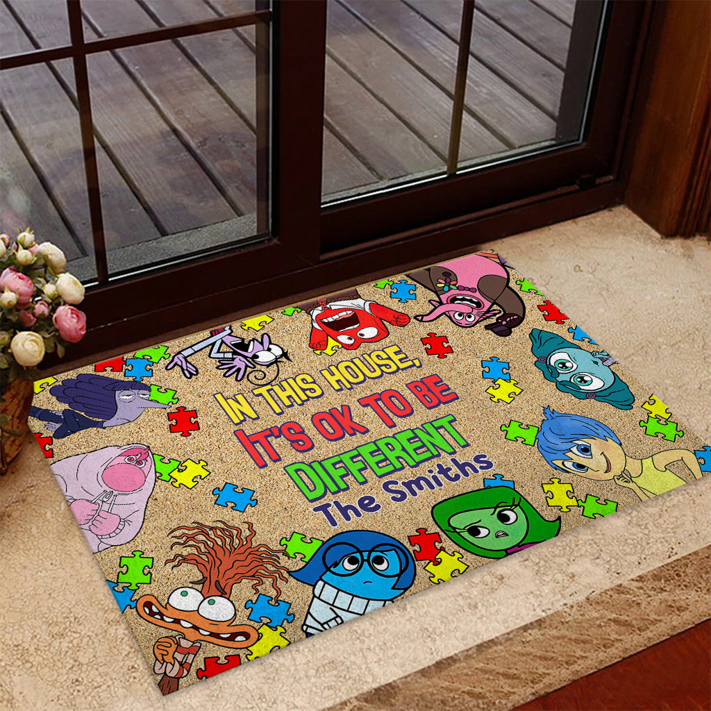 It's Ok To Be Different - Personalized Doormat