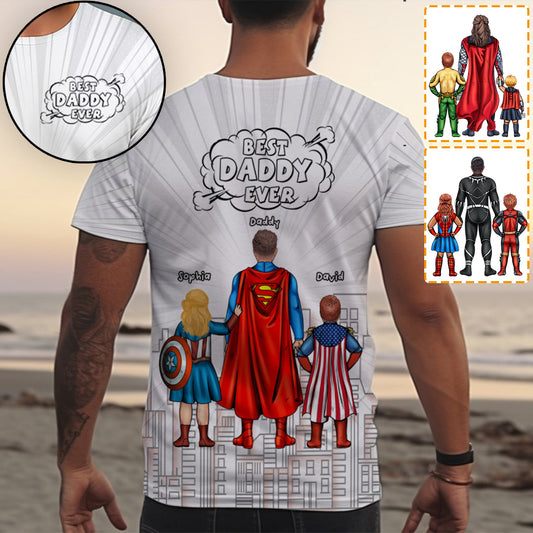 Best Dad Ever - Personalized Father All Over Shirt