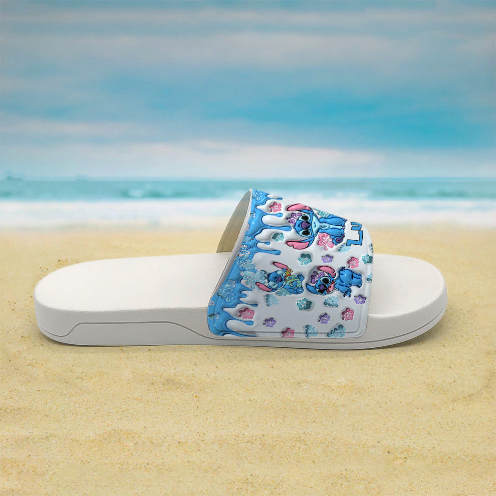 Ohana Means Family - Personalized Ohana Slide Sandals