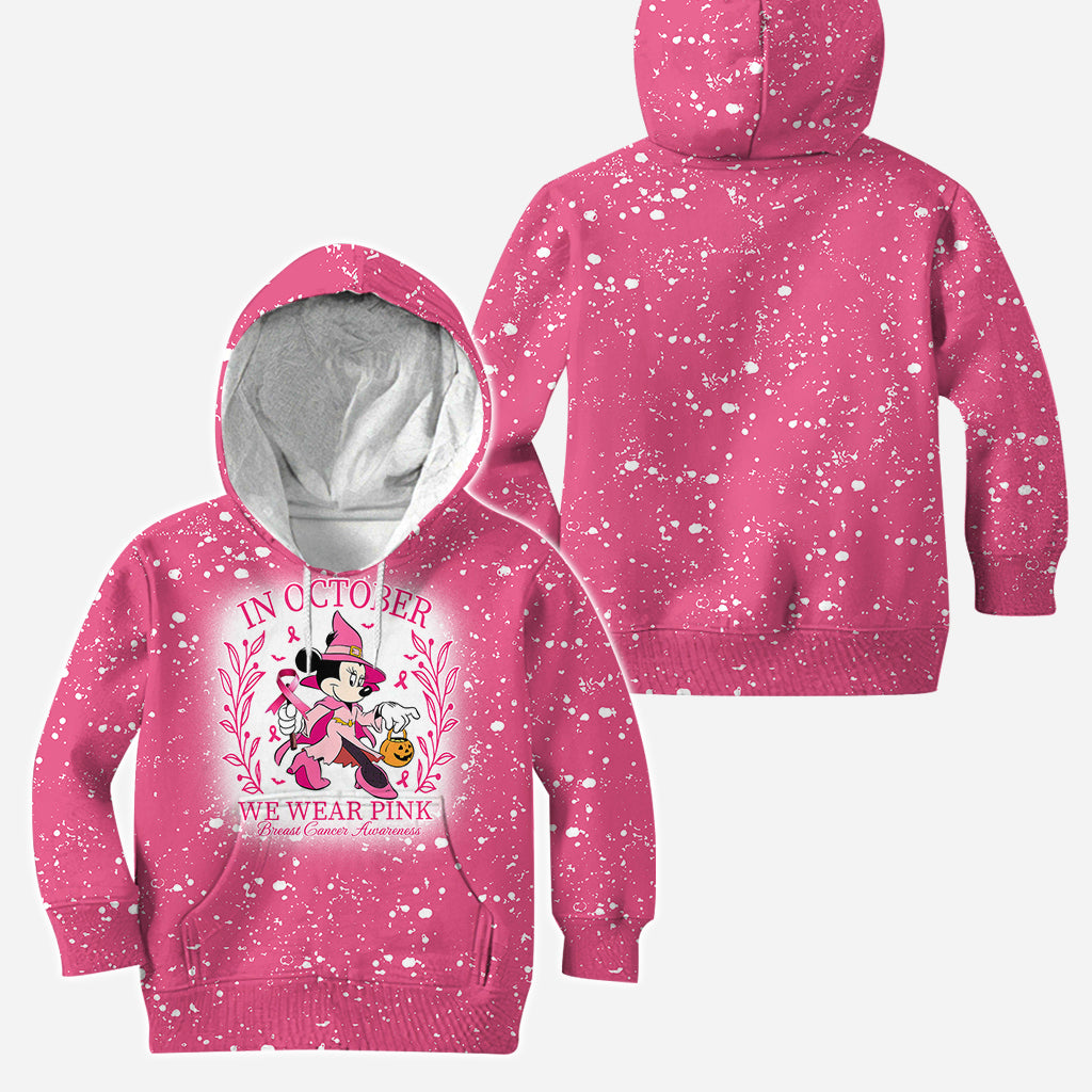 In October We Wear Pink - Personalized Breast Cancer Awareness Hoodie and Leggings