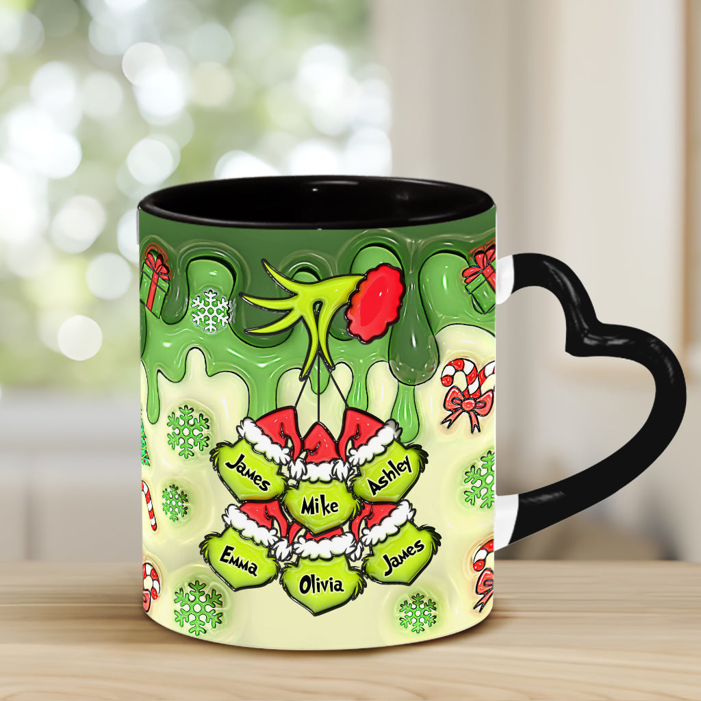 Stink Stank Stunk Mama Any Title - Personalized Mother Heart Handle Mug
