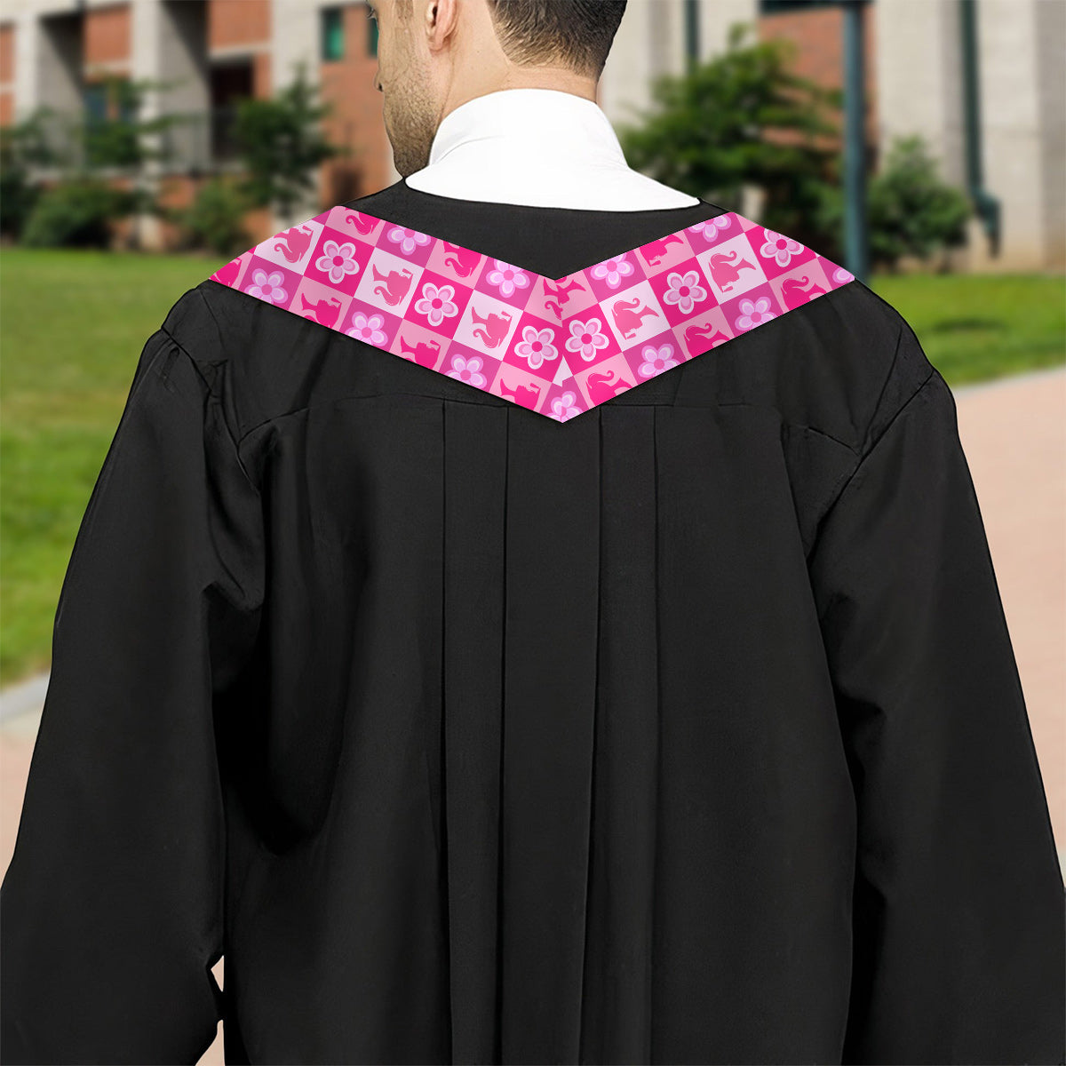 Come One Senior Let's Go Graduate Pink Doll Themed - Personalized Graduation Graduation Stole