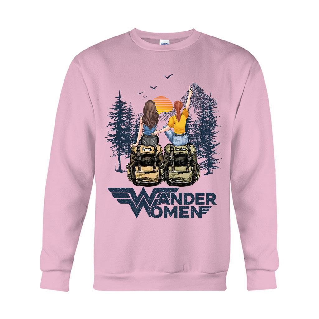 Wander Woman - Personalized Hiking T-shirt And Hoodie